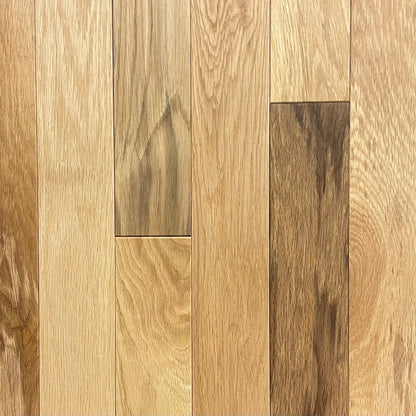 BF001 White Oak Classic 3/4 x 3-1/4" Wire Brushed Solid Hardwood Flooring - call for current price Elk Mountain
