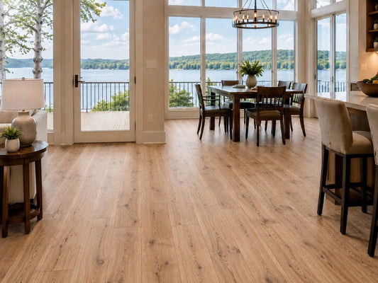 AAF160 Hickory Natural 1/2" Hand Scraped Engineered Wood Flooring 31.09 sf/ctn - 113 boxes left