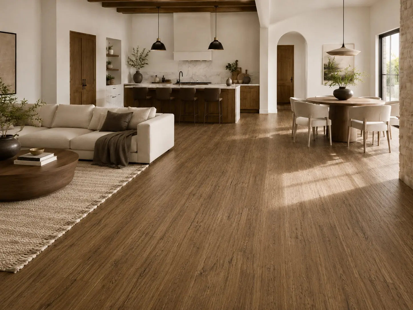 AAF161 Hickory Windon 1/2" Hand Scraped Engineered Wood Flooring 31.09 sf/ctn
