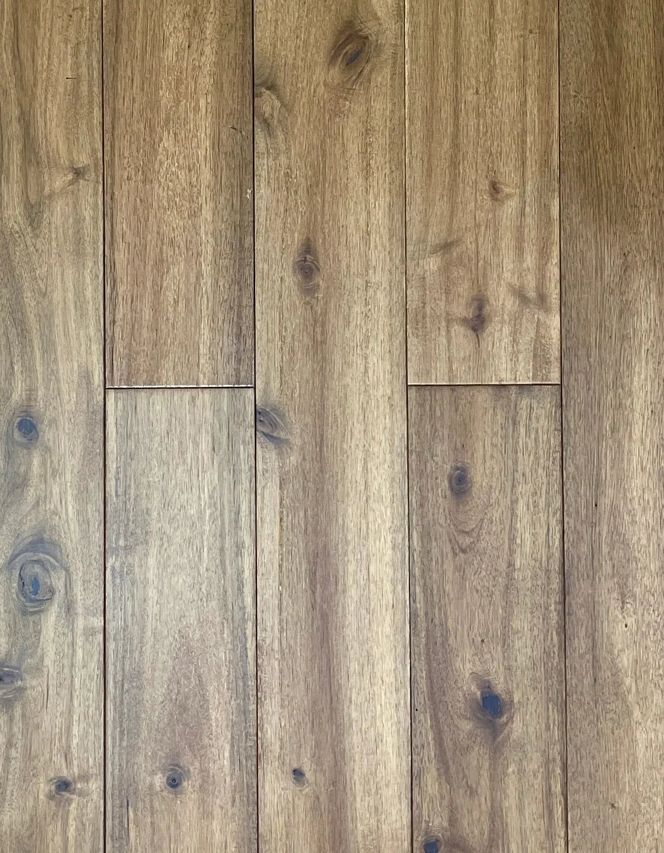 AF151 Asian Walnut Almond Joy 3/4 x 5" Wire Brushed Solid Wood *SAMPLE* AF Floors