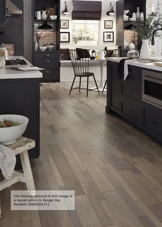 BBP05SLT1 Mannington Bengal Bay Salt 3/8 x 5" Handcrafted Engineered Hardwood Floor - Call for BEST Price Mannington