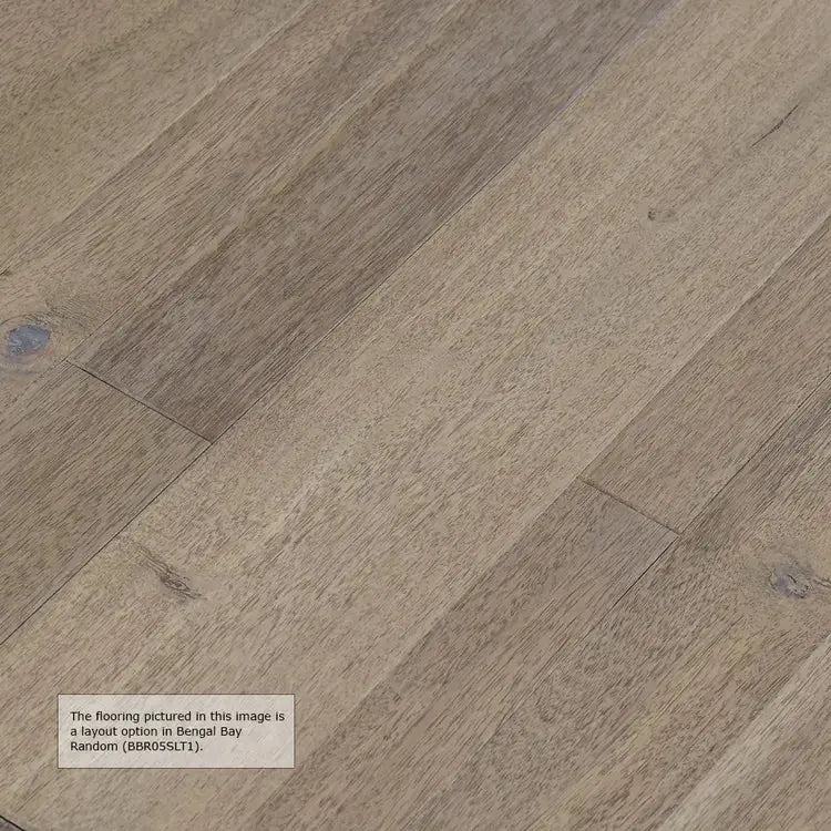 BBP05SLT1 Mannington Bengal Bay Salt 3/8 x 5" Handcrafted Engineered Hardwood Floor - Call for BEST Price Mannington