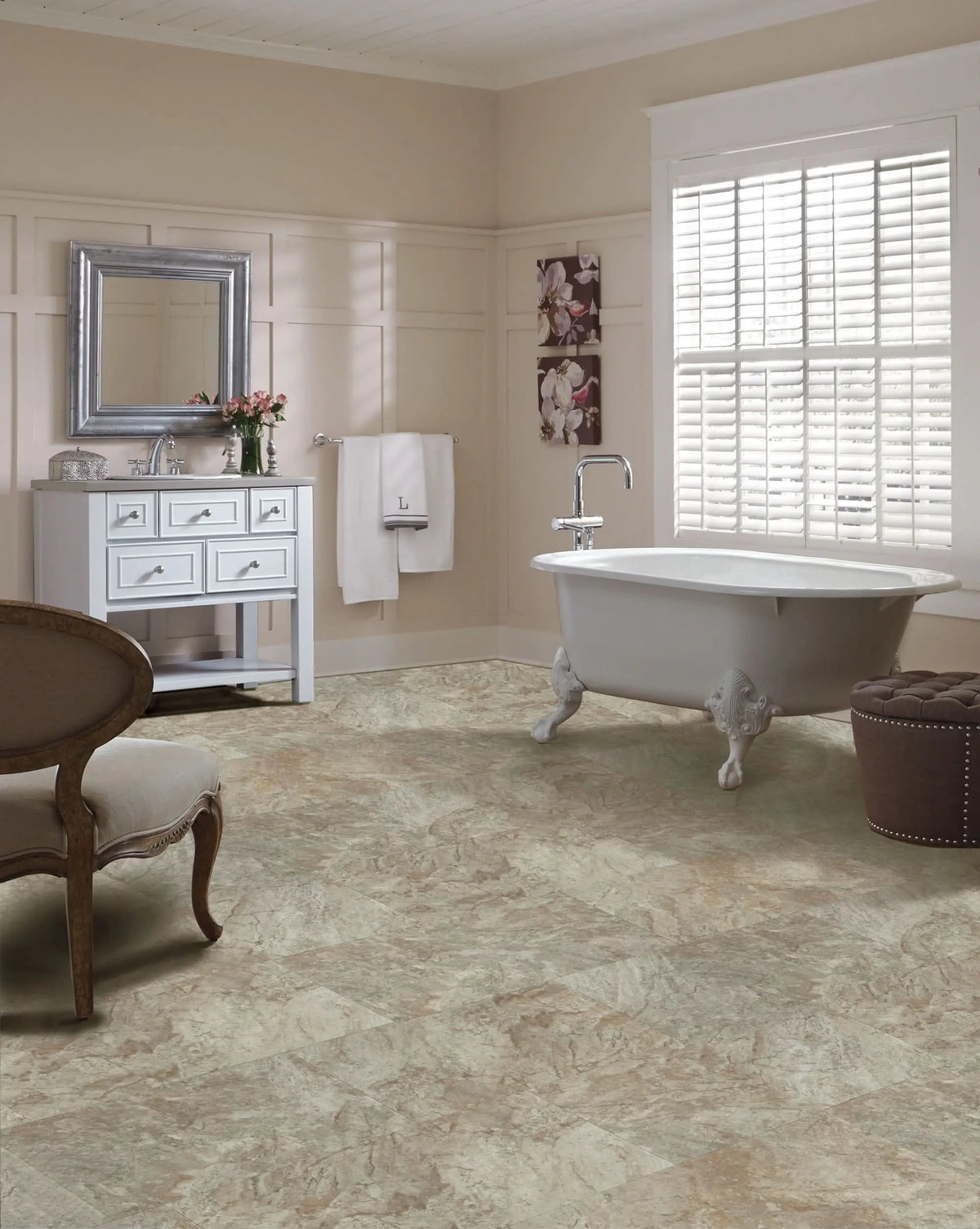 FXR382 Adura Flex Century Pebble 2.5mm x 12" x 24" Vinyl Tile Flooring (36 sf/ctn)