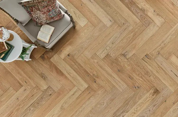 HPLS37APNF1 Mannington Park City Herringbone Alpine 1/2 x 7 1/2" Handcrafted Engineered Hardwood Floor - Call for BEST Price (Copy) Mannington