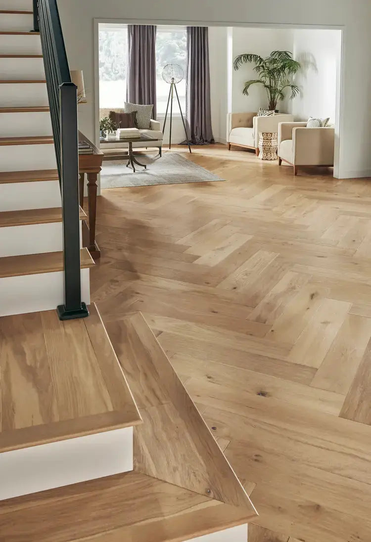 HPLS37APNF1 Mannington Park City Herringbone Alpine 1/2 x 7 1/2" Handcrafted Engineered Hardwood Floor - Call for BEST Price (Copy) Mannington