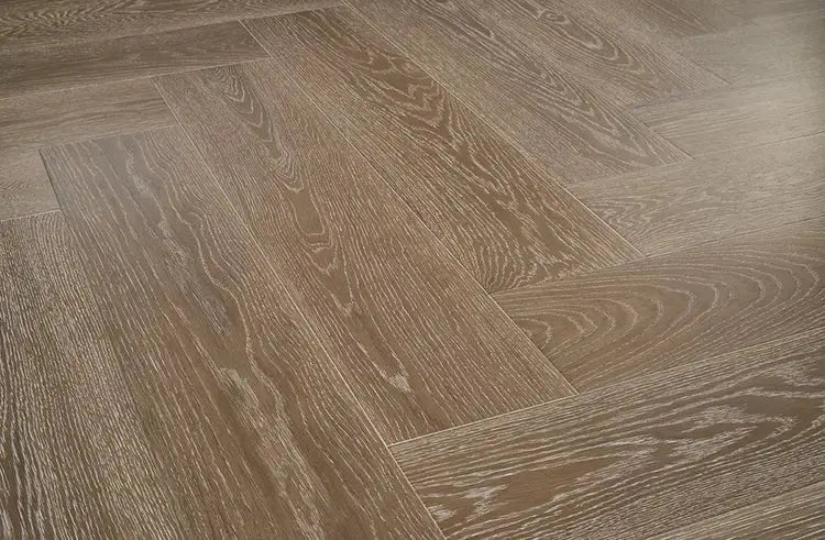 HPLS37SNWF1 Mannington Park City Herringbone Snowcap 1/2 x 7 1/2" Handcrafted Engineered Hardwood Floor - Call for BEST Price (Copy) Mannington