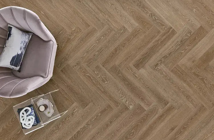 HPLS37SNWF1 Mannington Park City Herringbone Snowcap 1/2 x 7 1/2" Handcrafted Engineered Hardwood Floor - Call for BEST Price (Copy) Mannington