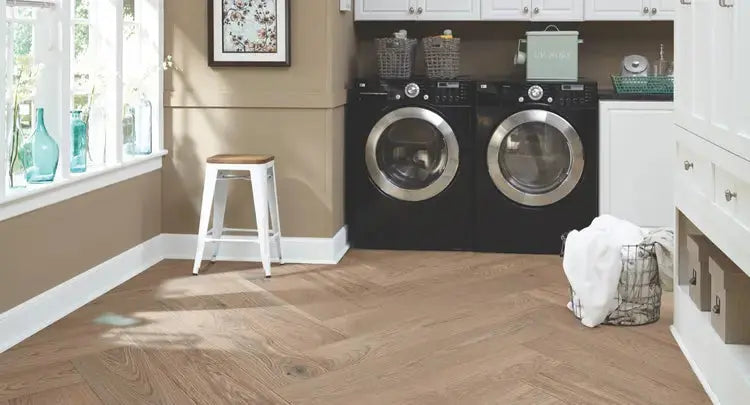 HPLS37SUMF1 Mannington Park City Herringbone Summit 1/2 x 7 1/2" Handcrafted Engineered Hardwood Floor - Call for BEST Price Mannington
