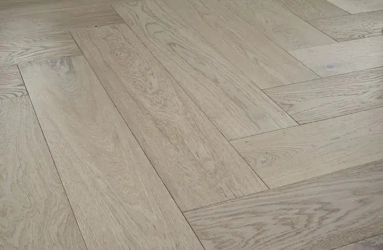 HPLS37WINF1 Mannington Park City Herringbone Wintry 1/2 x 7 1/2" Handcrafted Engineered Hardwood Floor - Call for BEST Price Mannington