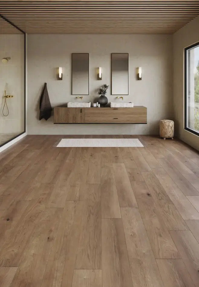 Mannington Restoration Harmony Shittake Laminate Flooring 28641 - 21.22 sqft/ctn Mannington
