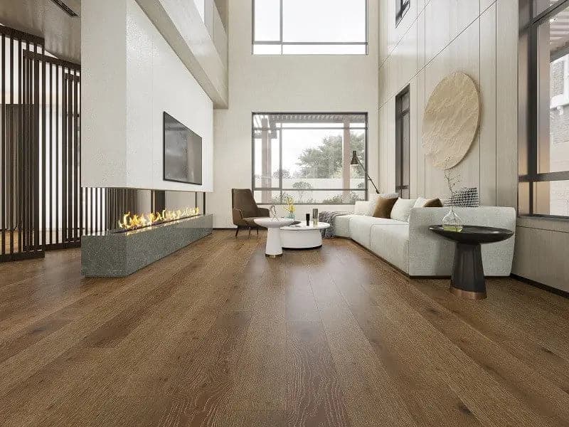 Oak Barrel 1/2 x 7-1/2" Hand Scraped Engineered Hardwood Flooring - 31.09 sqft/ctn Elk Mountain