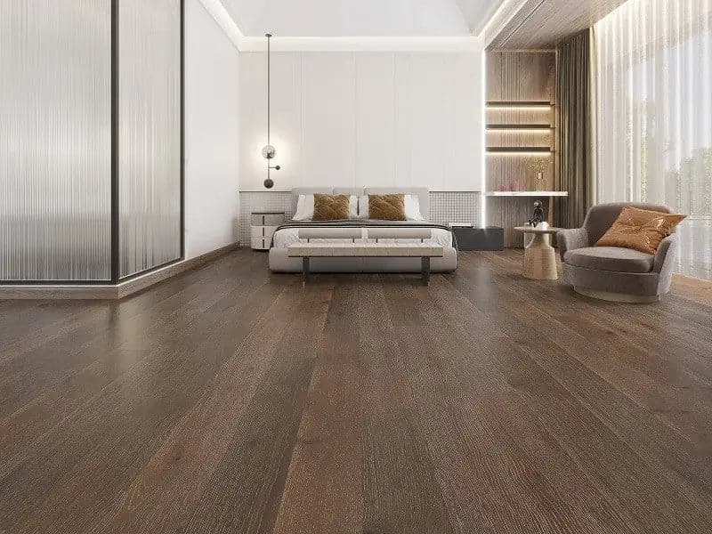 Oak Courtyard 1/2 x 7-1/2" Hand Scraped Engineered Hardwood Flooring - 31.09 sqft/ctn Elk Mountain
