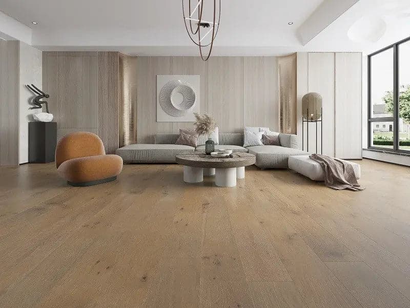 Oak Tannin 1/2 x 7-1/2" Hand Scraped Engineered Hardwood Flooring - 31.09 sqft/ctn Elk Mountain