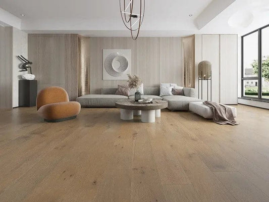 Oak Tannin 1/2 x 7-1/2" Hand Scraped Engineered Hardwood Flooring - 31.09 sqft/ctn Elk Mountain