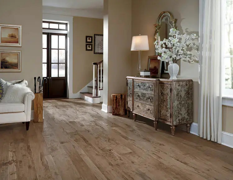 PMQ07SED1 Mannington Pacaya Mesquite Sediment 9/16 x 3,5,7" Handcrafted Engineered Hardwood Floor - Call for BEST Price Mannington
