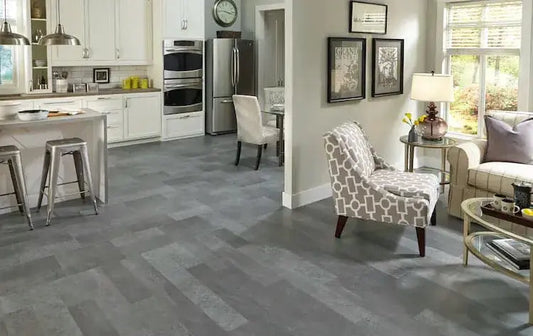 Adura Meridian Steel Vinyl Tile Flooring Mannington