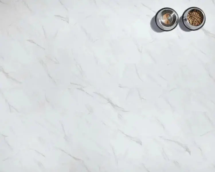 Adura Legacy White with Gray Vinyl Tile Flooring Mannington
