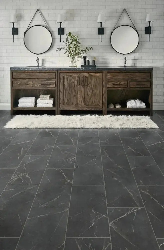 Adura Baltic Stone Storm Vinyl Tile Flooring Mannington