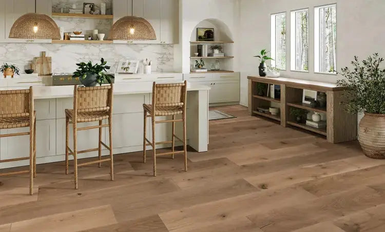 SANC10DNE1 Mannington Riverwalk Terra 5/8 x 7" Handcrafted Engineered Hardwood Floor - Call for BEST Price Mannington