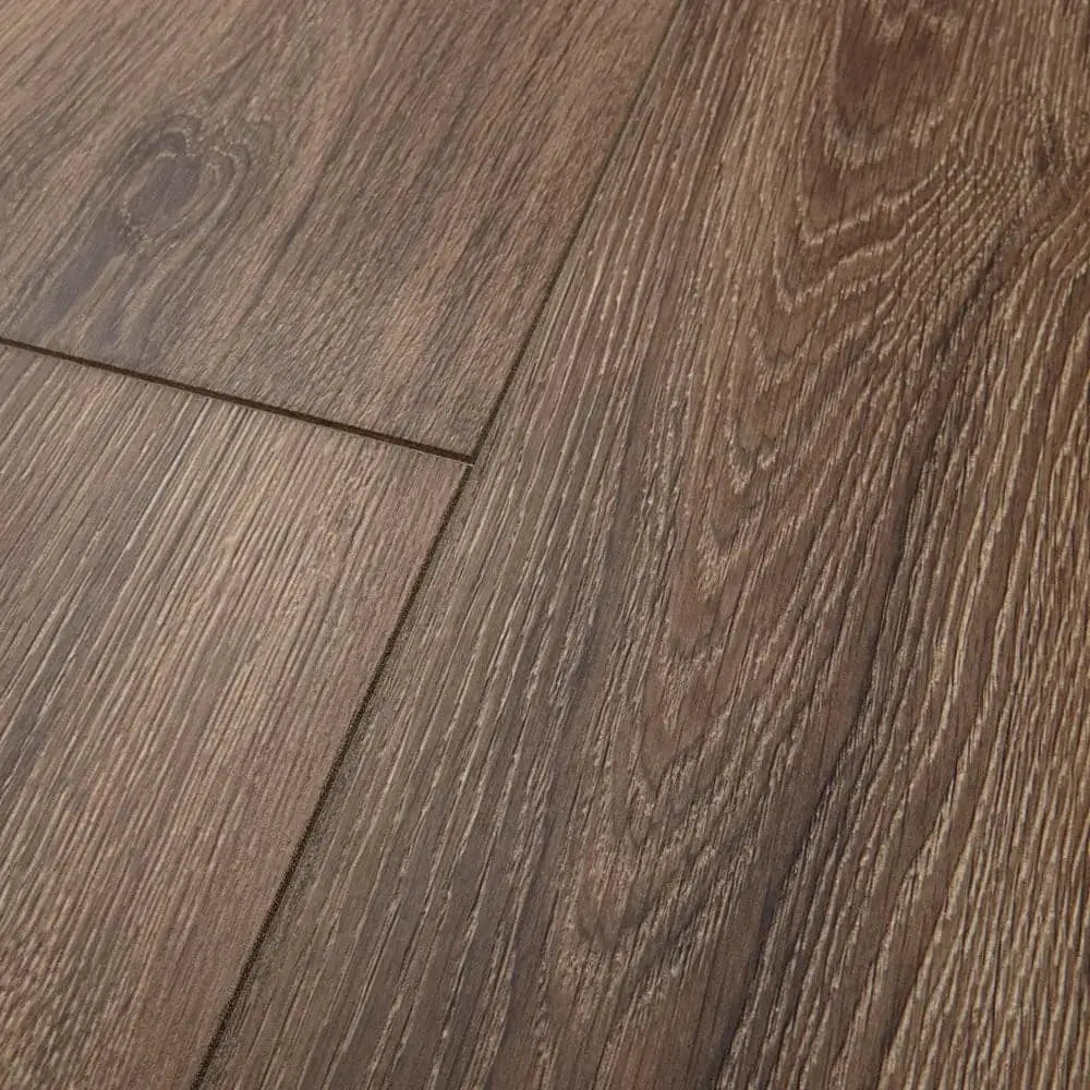 Sample of Mannington Restoration Fairhaven Brushed Coffee Laminate Flooring 28101