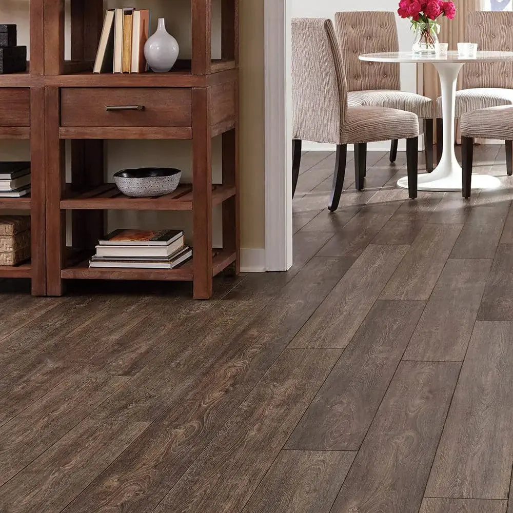 Sample of Mannington Restoration French Oak Caraway Laminate Flooring 28021L