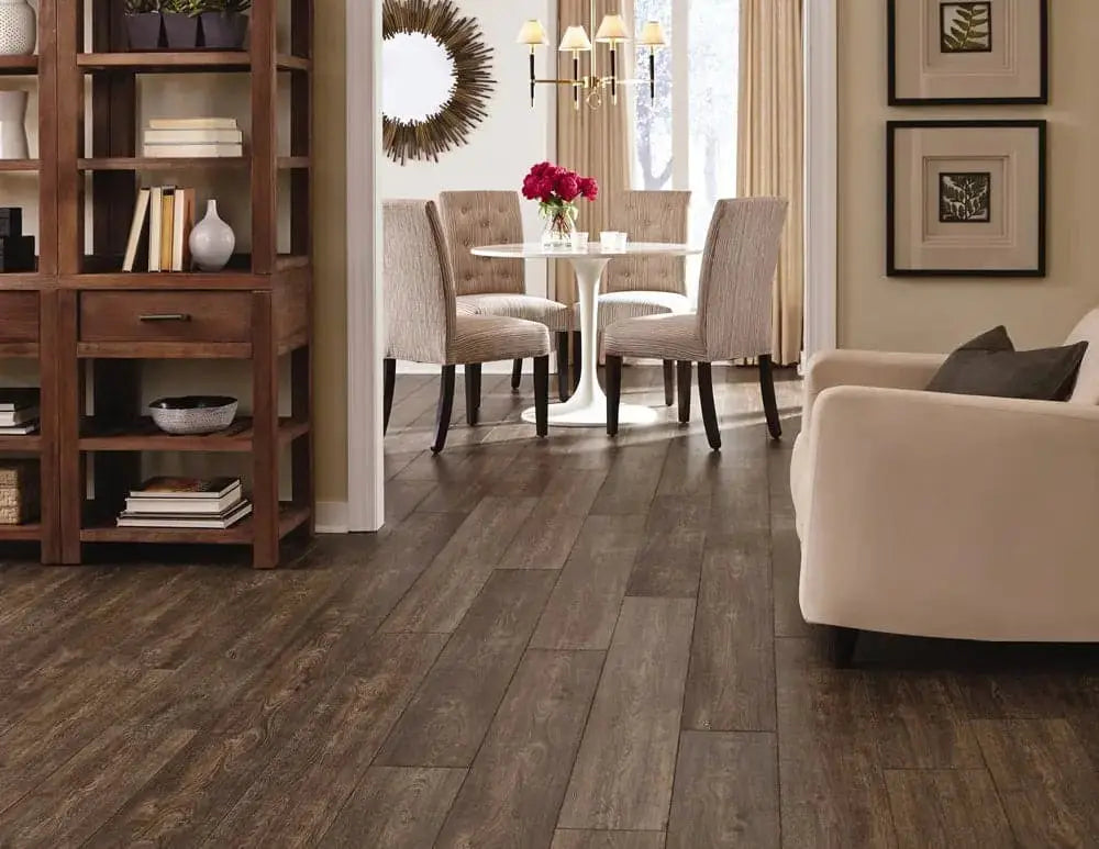 Sample of Mannington Restoration French Oak Caraway Laminate Flooring 28021L
