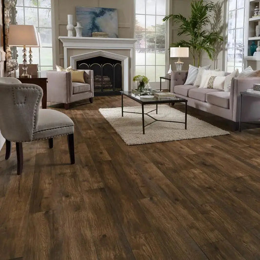 Sample of Mannington Restoration Hillside Hickory Acorn Laminate Flooring 28210 - Call for BEST Price