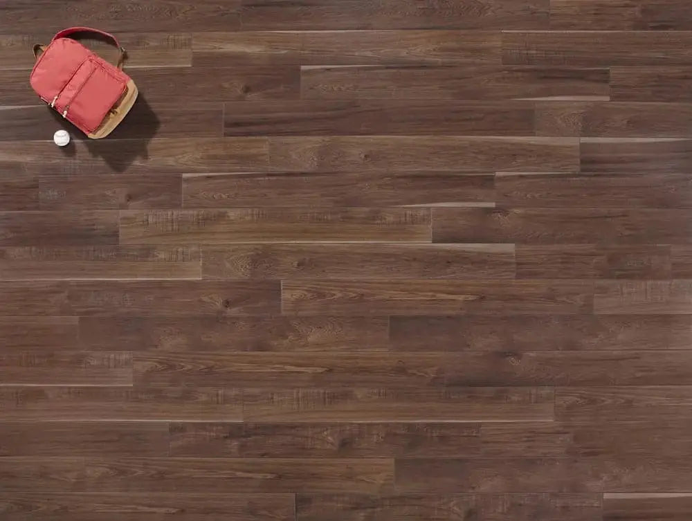 Sample of Mannington Restoration Sawmill Hickory Leather Laminate Flooring 22332