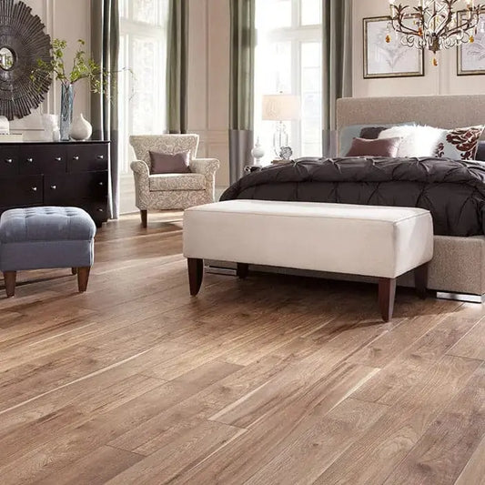 Sample of Mannington Restoration Sawmill Hickory Natural Laminate Flooring 22330 - Call for BEST Price