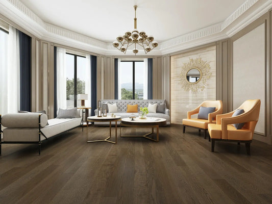 MSW53 Oak Portobella 3/8 x 5" Wire Scraped Engineered Hardwood Flooring (33.08 sf/ctn) - Call for BEST Price MW floors