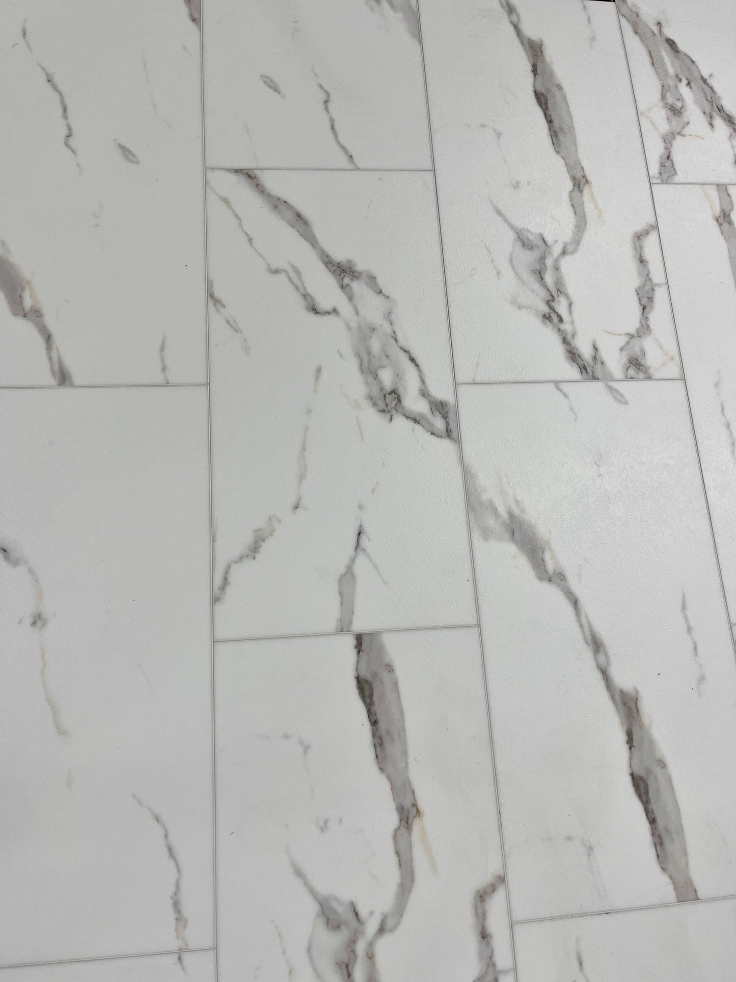 LT000 Calacatta White Luxury Tile 6mm x 12" x 24" Waterproof Rigid SPC Click Tile (24.03sf/ctn) LT Floors