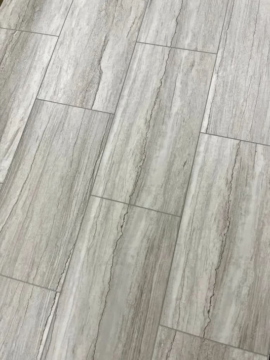 LT003 Grigio Linear Luxury Tile 6mm x 12" x 24" Waterproof Rigid SPC Click Tile (24.03sf/ctn) (Copy) LT Floors