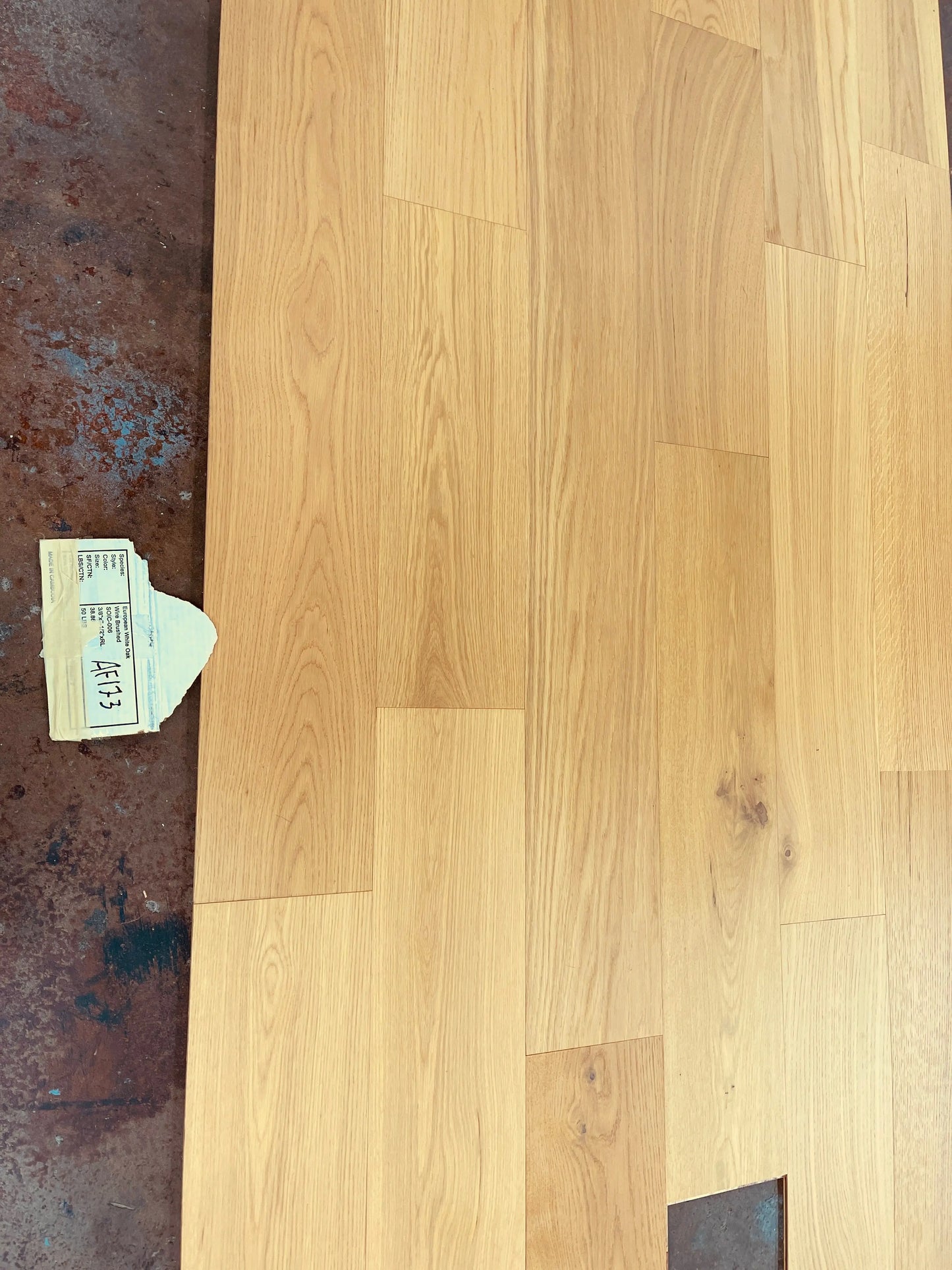 AF173 Oak Chesterfield 3/8 x 7-1/2" Wire Brushed Engineered - Call/text for current price/stock! AF Floors