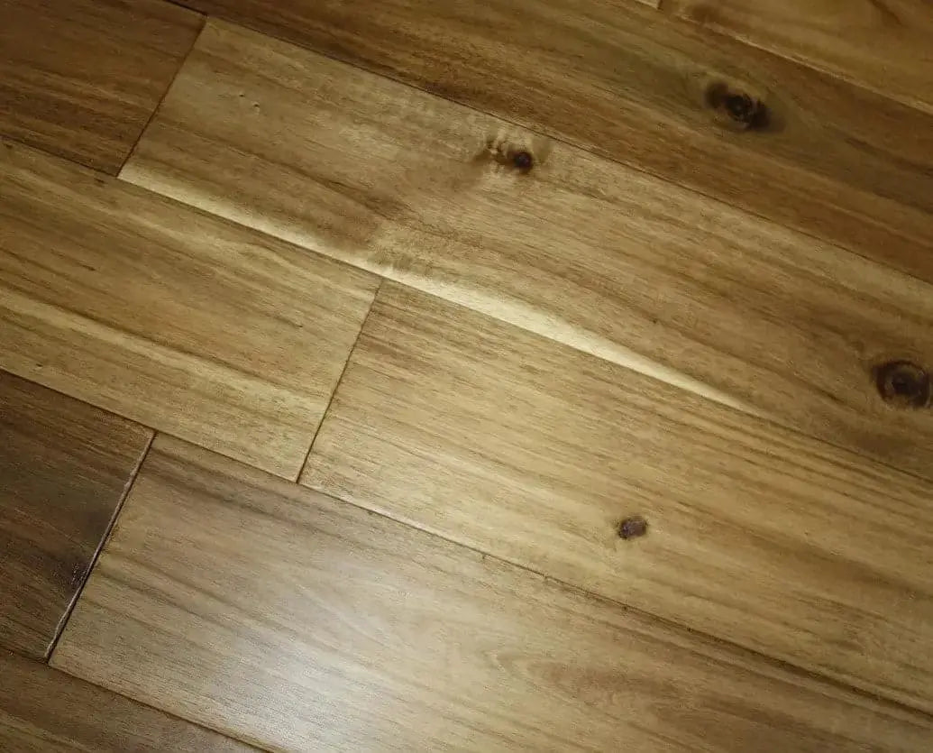 Asian Walnut Natural 3/4 x 5" Hand Scraped Solid Hardwood Flooring - 28.37 sqft/ctn Elk Mountain