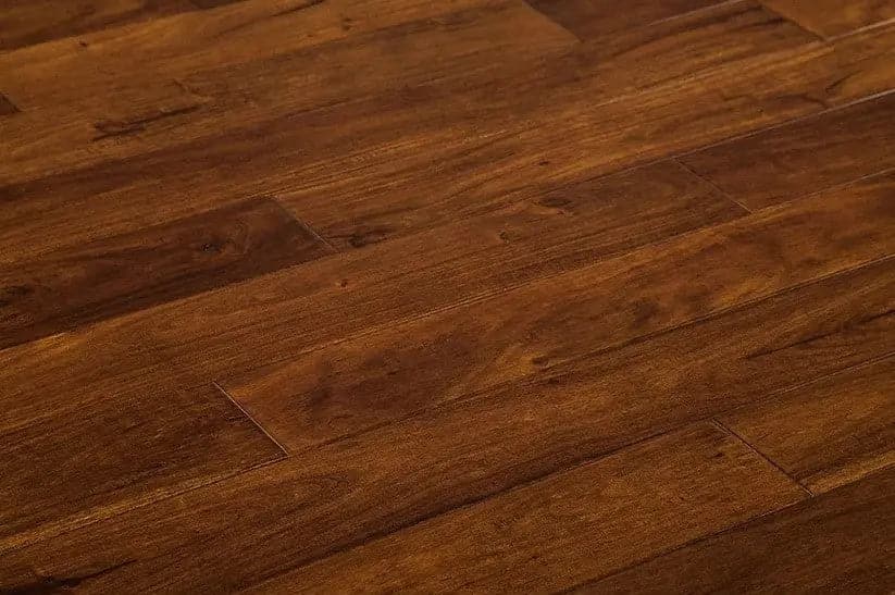 Acacia Toffee 9/16 x 4-3/4" Hand Scraped Small Leaf Engineered Hardwood Flooring - 28.3 sqft/ctn Elk Mountain