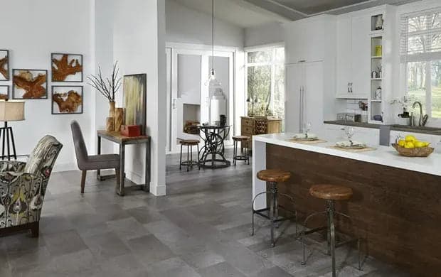 Adura Meridian Carbon Vinyl Tile Flooring Mannington