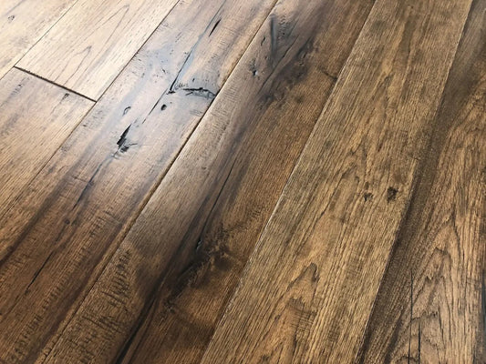 Antique Hickory Kasper 1/2 x 7-1/2" Handscraped Engineered Hardwood Flooring - 34.37 sqft/ctn Elk Mountain