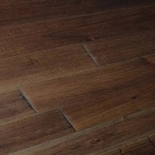 Asian Walnut Bourbon 3/4 x 5" Hand Scraped Solid Hardwood Flooring - 28.37 sqft/ctn Elk Mountain