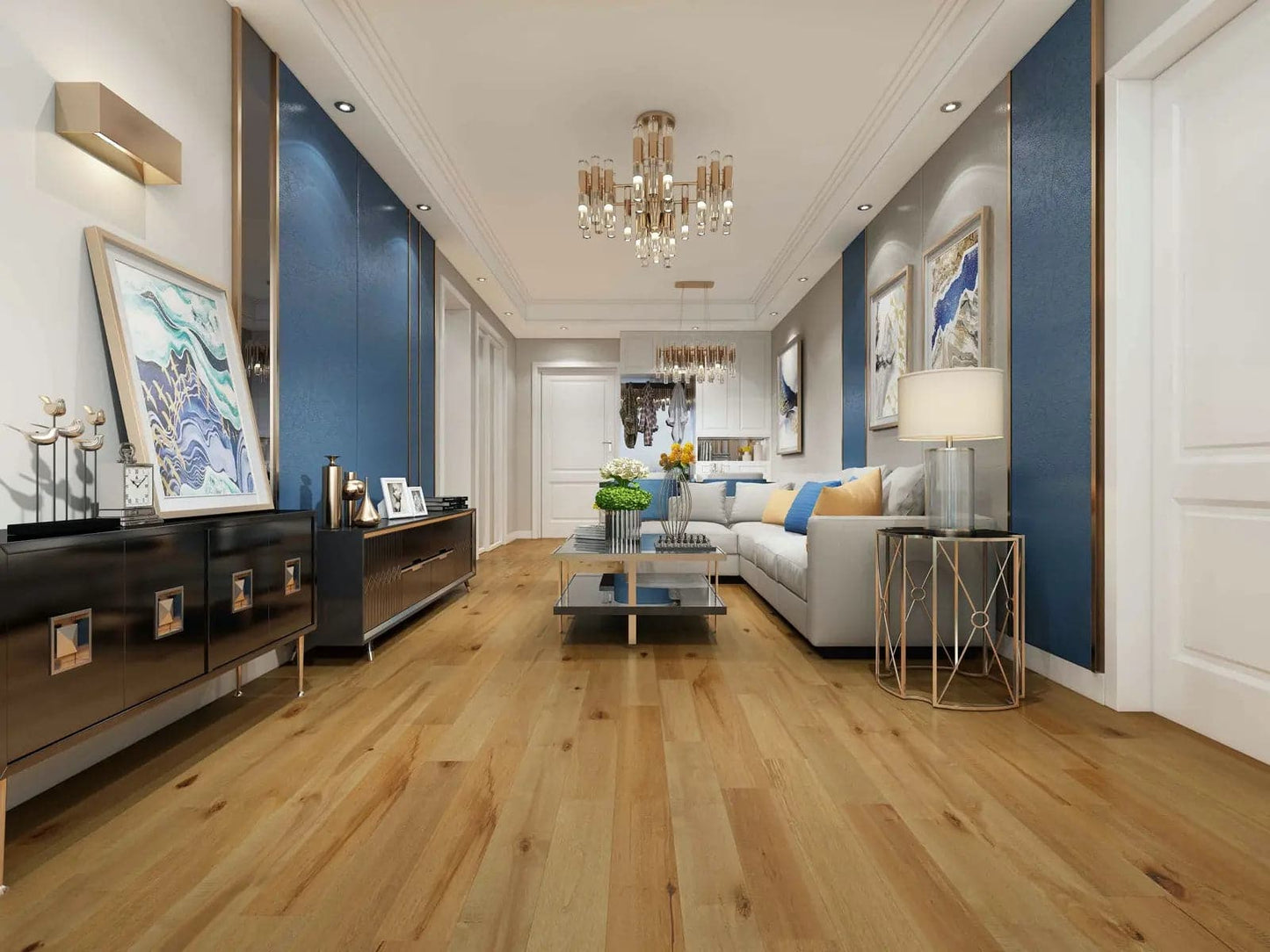 Birch Thistle 3/4 x 4-3/4" Hand Scraped Solid Hardwood Flooring - 24.22 sqft/ctn Elk Mountain