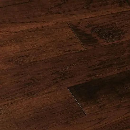 Hickory Kettle Cast Iron 1/2 x 6-1/2" Hand Scraped Engineered Hardwood Flooring - 26 sqft/ctn Elk Mountain
