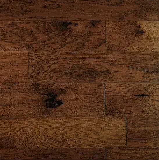 Hickory Leather Horsewhip 1/2 x 6-1/2" Hand Scraped Engineered Hardwood Flooring - 26 sqft/ctn Elk Mountain