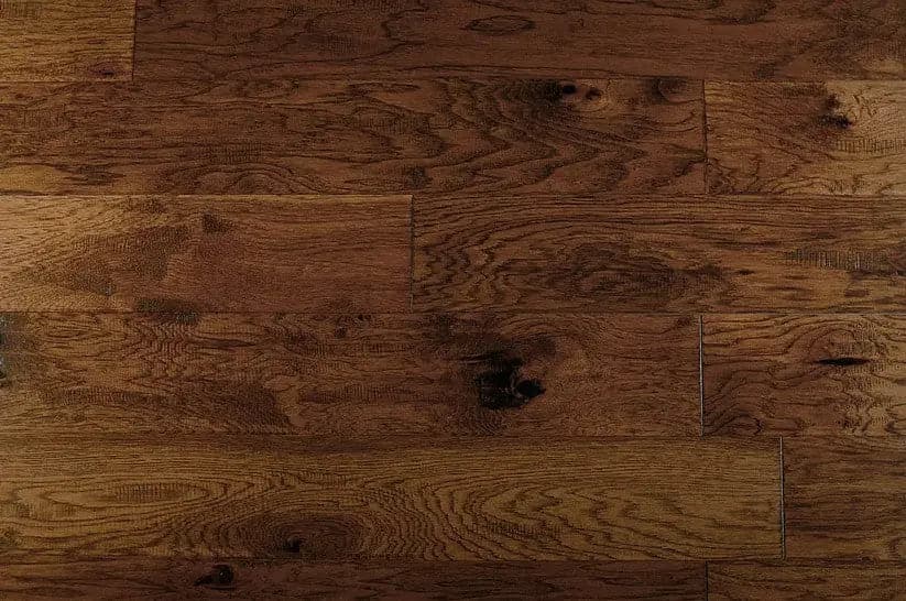 Hickory Leather Horsewhip 1/2 x 6-1/2" Hand Scraped Engineered Hardwood Flooring - 26 sqft/ctn Elk Mountain