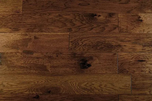 Hickory Leather Horsewhip 1/2 x 6-1/2" Hand Scraped Engineered Hardwood Flooring - 26 sqft/ctn Elk Mountain