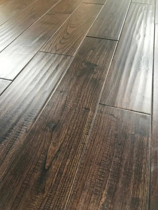 Oak Calhoun 3/4 x 5" Hand Scraped Solid Hardwood Flooring - 24.22 sqft/ctn Elk Mountain