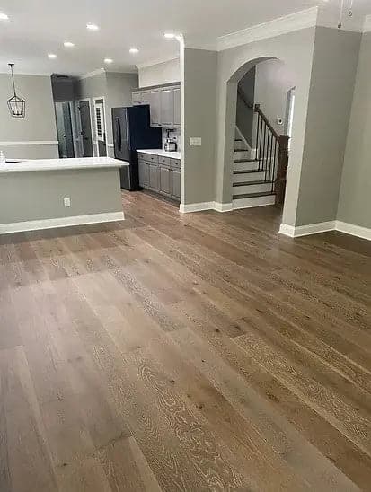 Oak Coffee 1/2 x 7-1/2" Wire Brushed Engineered Hardwood Flooring - 31.09 sf/ctn Elk Mountain