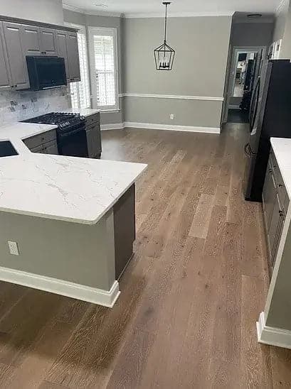 Oak Coffee 1/2 x 7-1/2" Wire Brushed Engineered Hardwood Flooring - 31.09 sf/ctn Elk Mountain