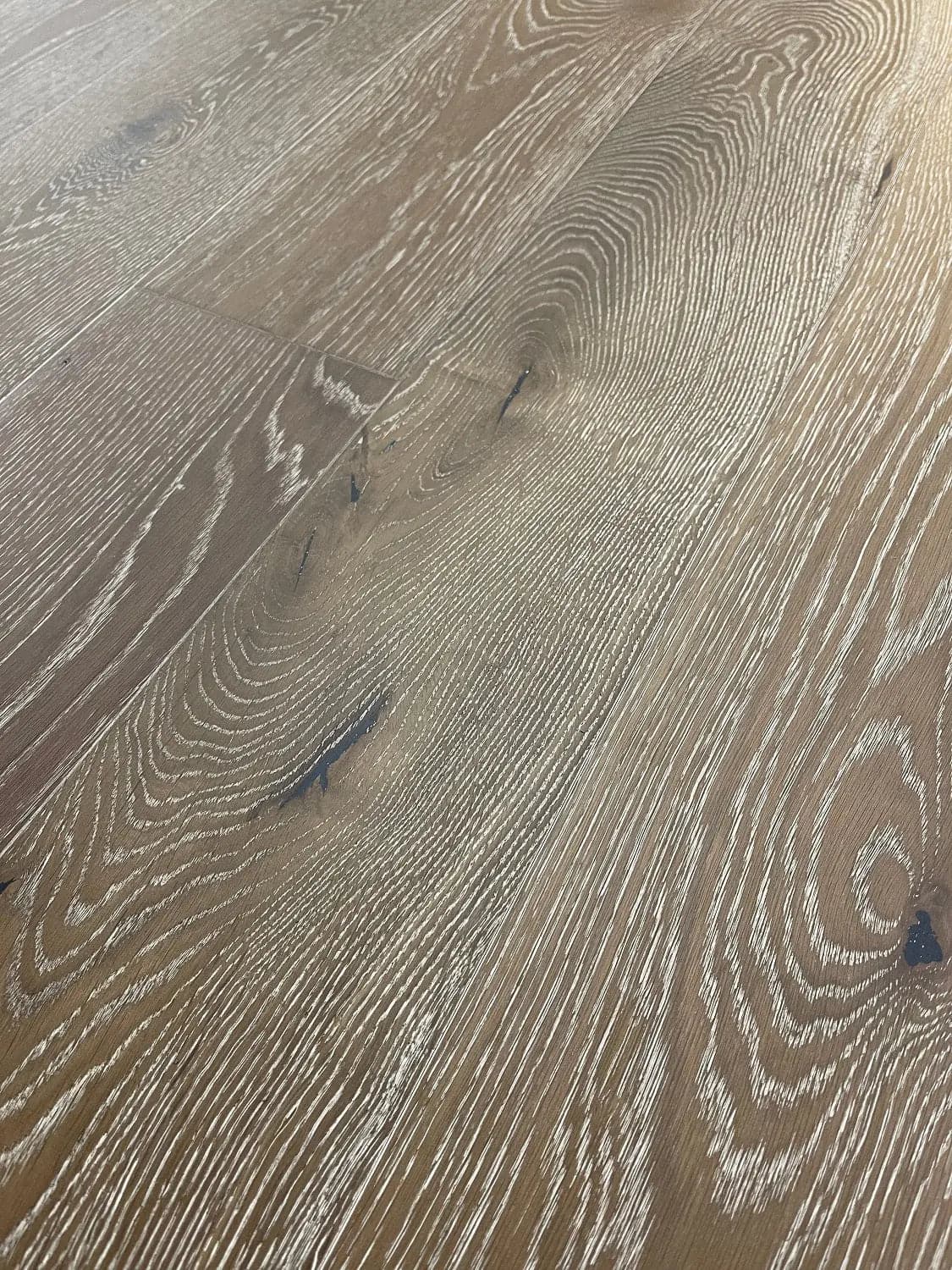 Oak Coffee 1/2 x 7-1/2" Wire Brushed Engineered Hardwood Flooring - 31.09 sqft/ctn Elk Mountain