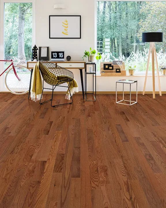 Oak Gunstock 3/4 x 3-1/4" Solid Hardwood Flooring - 27 sqft/ctn Elk Mountain