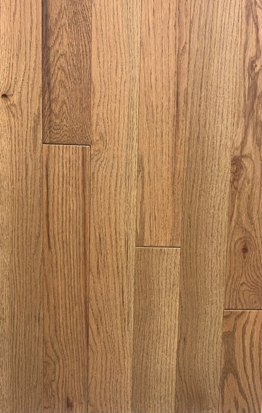 Red Oak Golden 3/4 x 3-1/4" Solid Wire Brushed - 27 sqft/ctn Elk Mountain
