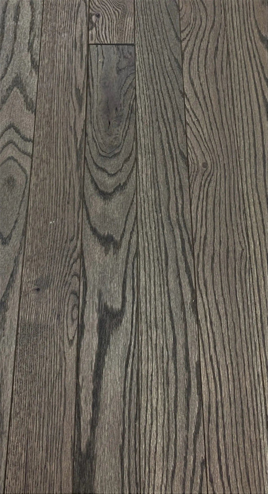 Red Oak Midnight 3/4 x 3-1/4" Solid Wire Brushed - 27 sqft/ctn Elk Mountain